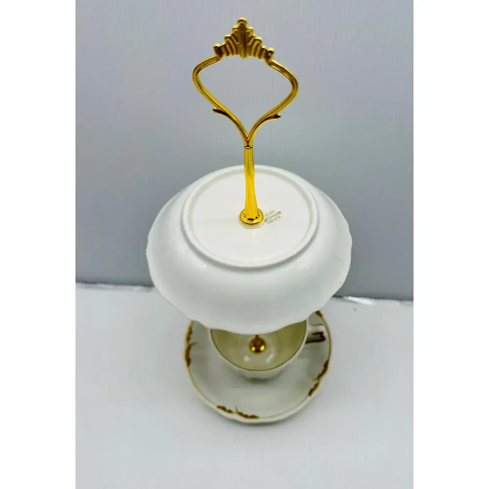 Vintage Teacup Bird Feeder Handmade Garden Decor